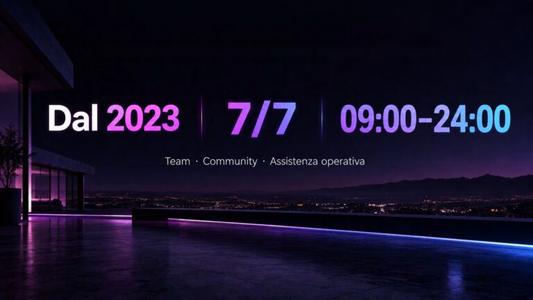 Team, community e assistenza operativa 7/7